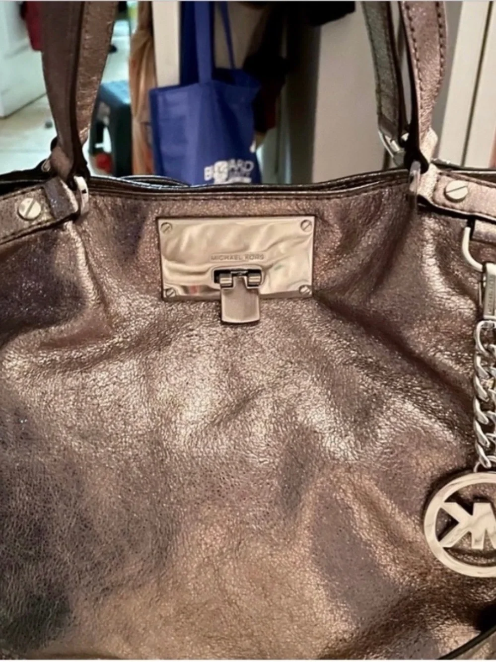 Michael Kors Metallic Bronze Shoulder Bag